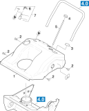 KÄRCHER Professional Ersatzteile Schneefraesen STH 953 W  Oberteil VERSION2 1.332-101.0