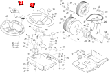 KÄRCHER Professional Ersatzteile Kehrmaschinen KMR 1250 B  Einbau Lenkung 1.091-104.0