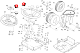 KÄRCHER Professional Ersatzteile Kehrmaschinen KMR 1250 D KAT  Einbau Lenkung 1.091-134.0