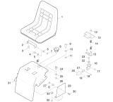 KÄRCHER Professional Ersatzteile Kehrmaschinen KMR 1050 S -B  Sitz 1.047-804.0