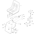 KÄRCHER Professional Ersatzteile Kehrmaschinen KMR 1050 S BAT Sitz 1.047-801.0