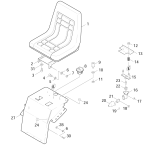 KÄRCHER Professional Ersatzteile Kehrmaschinen KMR 1050 XXL-BAT Sitz 1.047-921.0