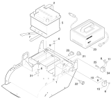 KÄRCHER Professional Ersatzteile Kehrmaschinen KSM 550 BAT   EU Elektrik 1.301-101.0