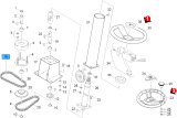 KÄRCHER Professional Ersatzteile Kehrmaschinen KMR 1550 D 2 SB  Lenkung 1.948-134.0