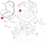 KÄRCHER Professional Ersatzteile Kehrmaschinen KM 100/100 R D  Sitz 1.280-114.0