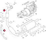 KÄRCHER Professional Ersatzteile Kehrmaschinen KMR 1700 B-LPG  Auspuff KMR 1700 1.186-404.0