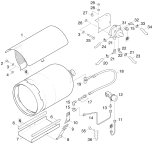 KÄRCHER Professional Ersatzteile Kehrmaschinen KMR 1700 B-LPG  Kraftstofftank Gas 1.186-524.0