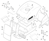 KÄRCHER Professional Ersatzteile Kehrmaschinen KM 100/100 R P  Verkleidung 1.280-104.0