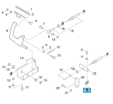 KÄRCHER Professional Ersatzteile Kehrmaschinen KMR 1700 D  Pedal Kehrwalze 1.186-514.0