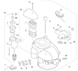 KÄRCHER Professional Ersatzteile Kehrmaschinen KMR 1000 T      EU  Motor Einzelteile 1.244-104.0