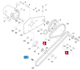 KÄRCHER Professional Ersatzteile Kehrmaschinen KMR 1200 BAT Antriebsuebertragung 1.891-101.0