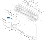 KÄRCHER Professional Ersatzteile Kehrmaschinen KMR 1200 BAT Antrieb Kehrwalze 1.891-101.0