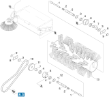 KÄRCHER Professional Ersatzteile Kehrmaschinen KMR 1050 S BAT Kehrwalze 1.047-801.0