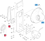 KÄRCHER Professional Ersatzteile Kehrmaschinen KMR 1200 BAT Geblaese 1.891-101.0