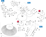KÄRCHER Professional Ersatzteile Kehrmaschinen KMR 1200 B  Seitenbesen links 1.891-104.0