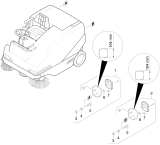 KÄRCHER Professional Ersatzteile Kehrmaschinen KMR 1550 D-KAT-2SB  Rueckleuchte 1.948-334.0