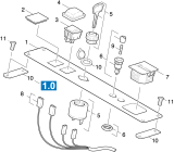 KÄRCHER Professional Ersatzteile Kehrmaschinen KMR 1200 D  Instrumententafel 1.891-114.0
