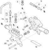KÄRCHER Professional Ersatzteile Hochdruckreiniger Heisswasser HDS 550 C ECO      EU 1.272-631.0 Zylinderkopf