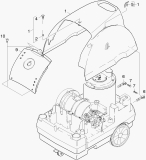 KÄRCHER Professional Ersatzteile Hochdruckreiniger Heisswasser HDS 551 C ECO   EU 1.169-601.0 Haube