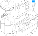 KÄRCHER Professional Ersatzteile Spruehextraktion Puzzi 100 TORNADO 1.100-521.0 Behaelter Wasser