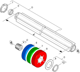 KÄRCHER Professional Ersatzteile Bodenreiniger BR 700 BAT O.SB. 1.990-202.0 Pad Walze