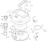 KÄRCHER Professional Ersatzteile Sauger NT 48/1 Te EU 1.428-608.0 Geraet Oberteil