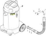 KÄRCHER Professional Ersatzteile Sauger NT 48/1 Te Prof EU 1.428-617.0 Ablassschlauch