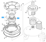 KÄRCHER Professional Ersatzteile Sauger NT 48/1 Te EU 1.428-608.0 SAUGTURBINE