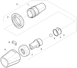KÄRCHER Professional Ersatzteile Hochdruckreiniger Kaltwasser HD 3.8/22-4M Eb 1.524-202.0 Dreifachduese