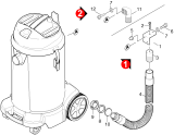KÄRCHER Professional Ersatzteile Sauger RECOVER 12 1.428-609.0 Ablassschlauch