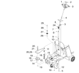 KÄRCHER Professional Ersatzteile Bodenreiniger BDP 50/2000 RS Bp 1.002-029.0 Lenkung