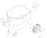 KÄRCHER Professional Ersatzteile Sauger Baier BSS 508 M EU 1.184-846.0 Behaelter