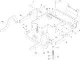 KÄRCHER Professional Ersatzteile Bodenreiniger BRC 50/70 W Bp Pack 1.008-652.0 Halterung Hebearm Bodenkopf