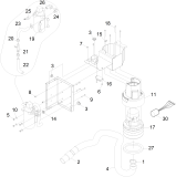 KÄRCHER Professional Ersatzteile Bodenreiniger BRC 45/45 C 1.008-056.0 Chemie Pumpe