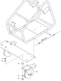 KÄRCHER Professional Ersatzteile Hochdruckreiniger Kaltwasser ABS Lenkrollen 2.851-028.0 ABS Lenkrolle