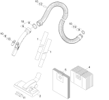 KÄRCHER Professional Ersatzteile Sauger T 17/1  EU 1.355-115.0 Zubehoer