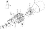 KÄRCHER Ersatzteile Hochdruckreiniger ETL K6.250 / K6.260 (5.971-133.0) 1.167-121.0-AA Motor