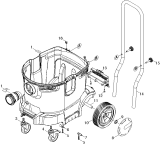 KÄRCHER Professional Ersatzteile Sauger NT 40/1 Tact EU 1.184-823.0 Behaelter Einzelteile