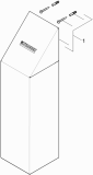 KÄRCHER Professional Ersatzteile Wasserspender WPD 100 T-AC  Verkleidung Wasseranschluss 1.024-904.0