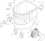 KÄRCHER Professional Ersatzteile Sauger VCE 45 M AC EU 1.145-844.0 Behaelter Einzelteile