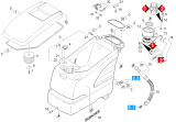 KÄRCHER Professional Ersatzteile Bodenreiniger BD 530 XL Bp 1.127-477.0 Haube und Motor