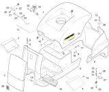 KÄRCHER Professional Ersatzteile Kehrmaschinen KM 100/100 R D  Verkleidung 1.280-115.0