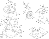 KÄRCHER Professional Ersatzteile Kehrmaschinen KMR 1250 LPG  Einbau Lenkung 1.091-117.0