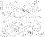 KÄRCHER Professional Ersatzteile Kehrmaschinen KMR 1250 BAT Einzelteile hinten 1.091-102.0