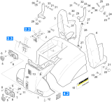 KÄRCHER Professional Ersatzteile Kehrmaschinen KMR 1250 BAT PACK Verkleidung 1.091-112.0