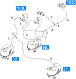 KÄRCHER Professional Ersatzteile Kehrmaschinen KM 90/60 R Bp Pack Pneumatikschema 1.047-206.0