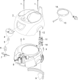 KÄRCHER Professional Ersatzteile Sauger T 8/1 Classic EU 1.527-121.0 Haube