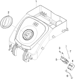 KÄRCHER Professional Ersatzteile Hochdruckreiniger Heisswasser HDS 8/17 C EU-I 1.174-911.0 Instrumententafel