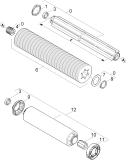 KÄRCHER Professional Ersatzteile Bodenreiniger BR 400 1.926-141.0 Pad Walze