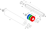 KÄRCHER Professional Ersatzteile Bodenreiniger BD 55/60 WEP 1.384-251.0 Walze Pad